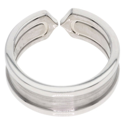 CARTIER C2 Ring SM Diamond #51 Ring K18 White Gold Ladies [Used]