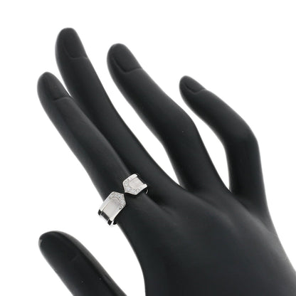 CARTIER C2 Ring SM Diamond #51 Ring K18 White Gold Ladies [Used]
