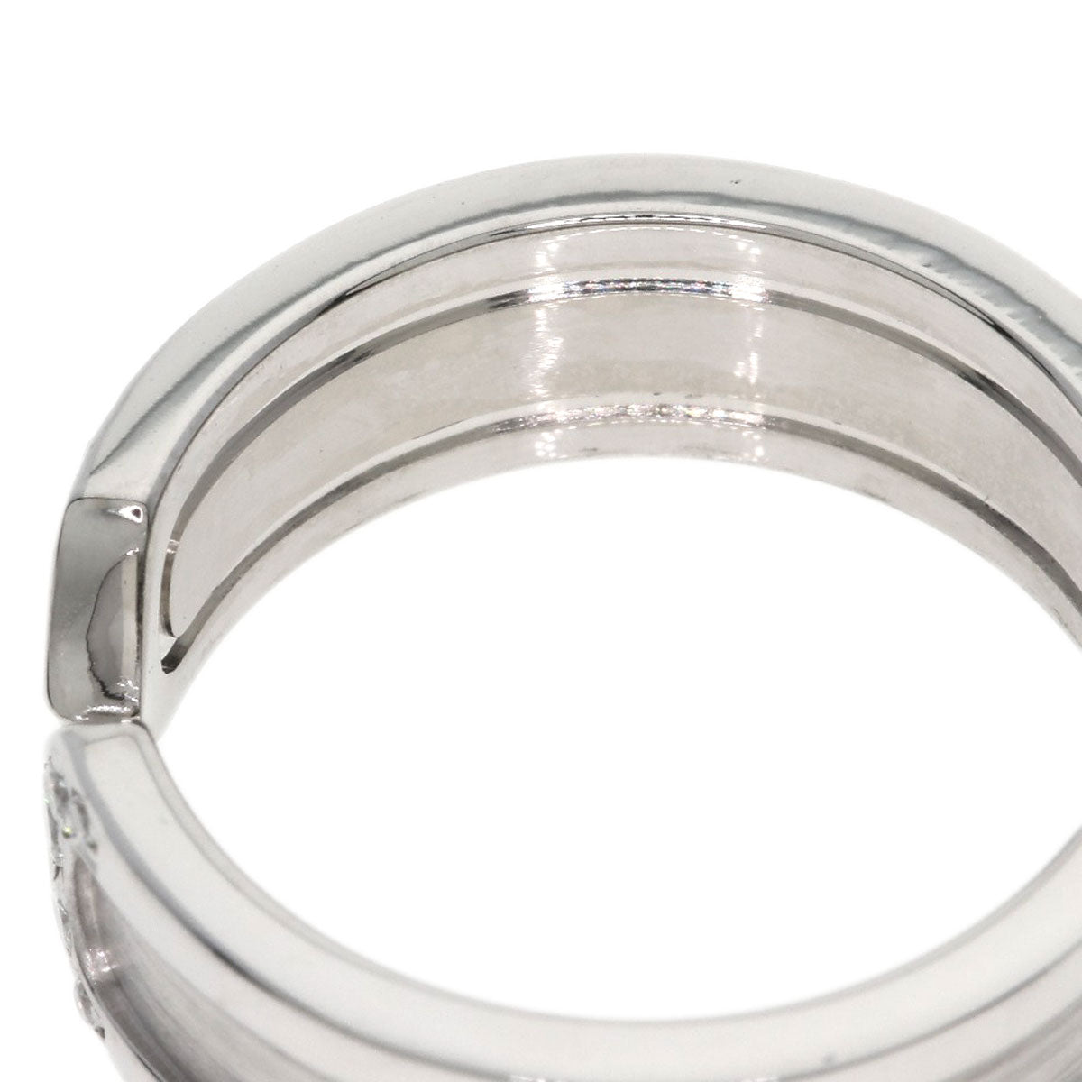 CARTIER C2 Ring SM Diamond #51 Ring K18 White Gold Ladies [Used]