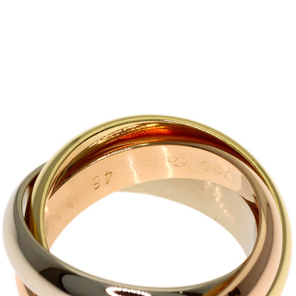 CARTIER Trinity MM #48 Ring K18 Yellow Gold K18 White GoldLadies [Used]