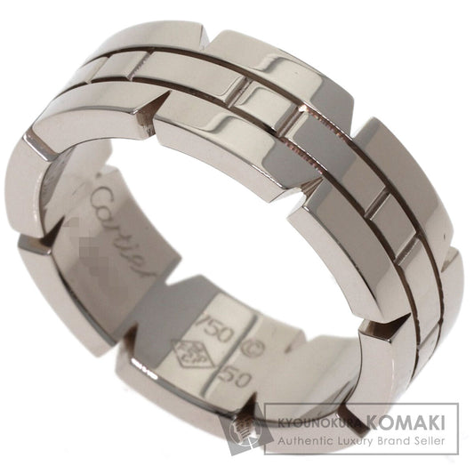 CARTIER Tank Francaise # 50 Ring K18 White Gold Ladies [Used]