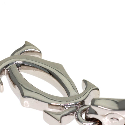 CARTIER 2C charm Pendant top K18 White Gold Ladies [Used]