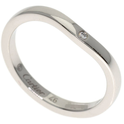 CARTIER Ballerina Curve 3P Diamond #46 Ring Platinum PT950 Ladies [Used]