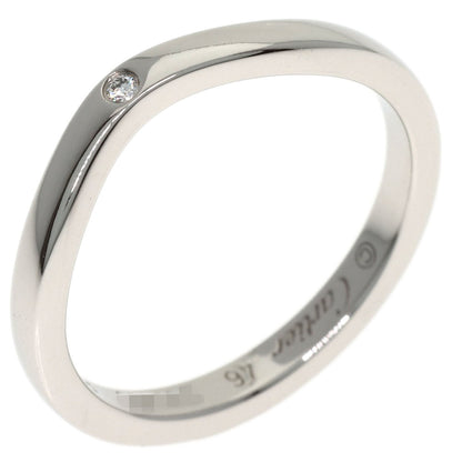 CARTIER Ballerina Curve 3P Diamond #46 Ring Platinum PT950 Ladies [Used]