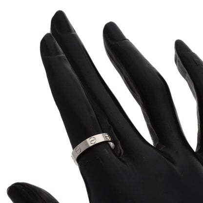CARTIER Mini love ring #49 Ring K18 White Gold Ladies [Used]