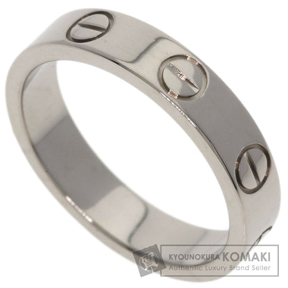 CARTIER Mini love ring # 47 Ring K18 White Gold Ladies [Used]