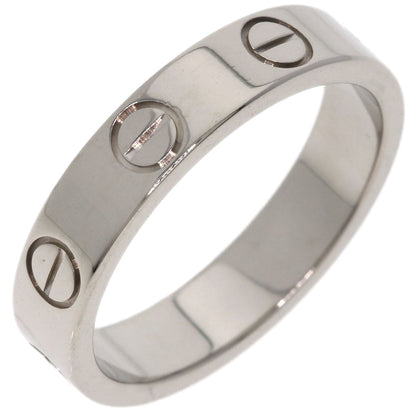 CARTIER Mini love ring # 47 Ring K18 White Gold Ladies [Used]