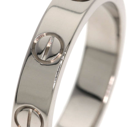 CARTIER Mini love ring # 47 Ring K18 White Gold Ladies [Used]