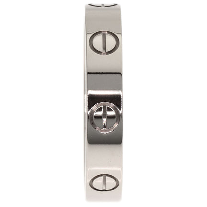 CARTIER Mini love ring #53 Ring K18 White Gold Ladies [Used]