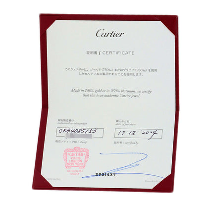 CARTIER Mini love ring #53 Ring K18 White Gold Ladies [Used]