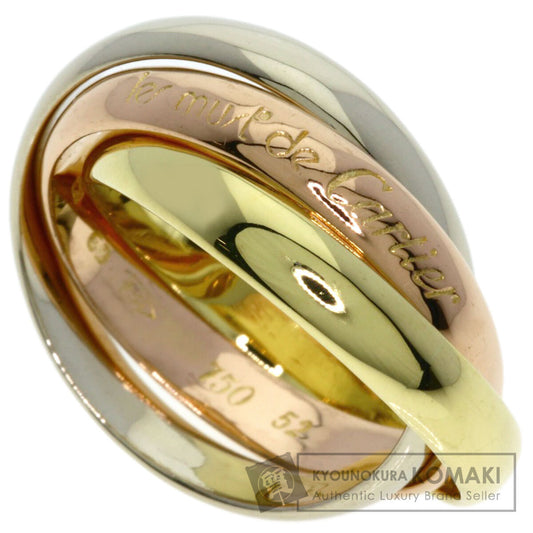 CARTIER Trinity#52 Ring K18 Yellow Gold 18K Pink GoldLadies [Used]