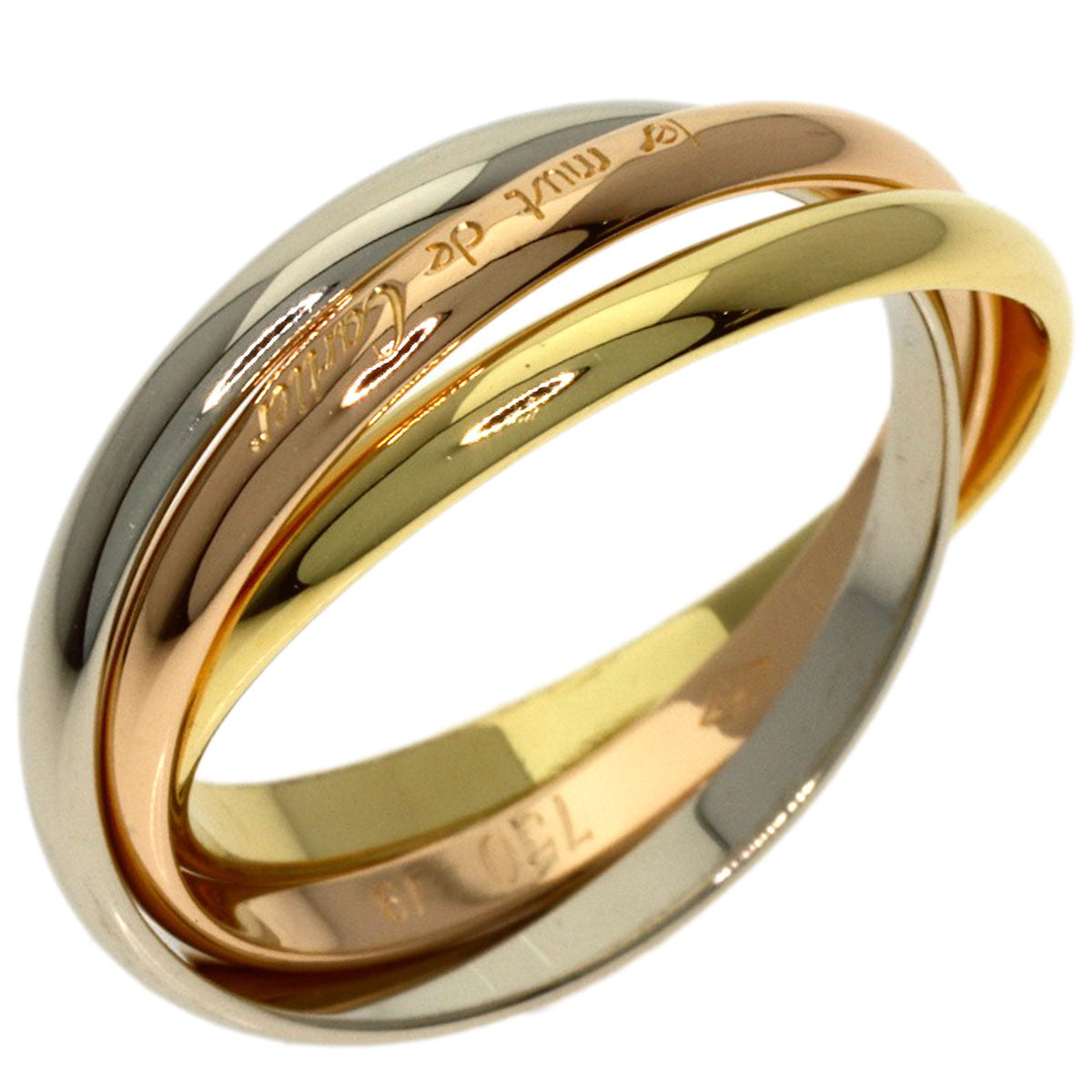 CARTIER Trinity XS #49 Ring K18 Yellow Gold K18 White GoldLadies [Used]