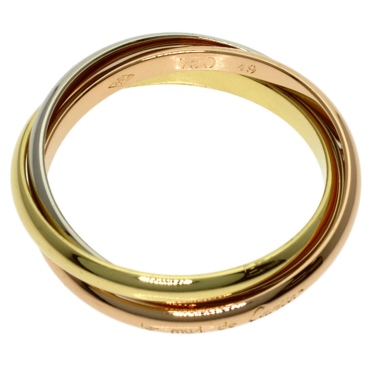 CARTIER Trinity XS #49 Ring K18 Yellow Gold K18 White GoldLadies [Used]