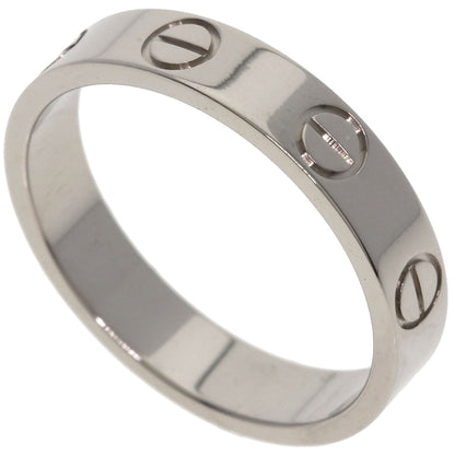 CARTIER Mini love ring #49 Ring K18 White Gold Ladies [Used]