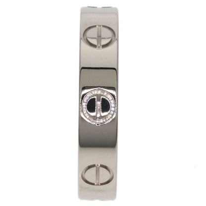 CARTIER Mini love ring #49 Ring K18 White Gold Ladies [Used]