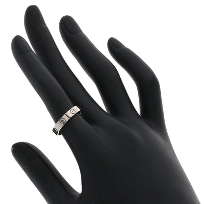 CARTIER Mini love ring #49 Ring K18 White Gold Ladies [Used]