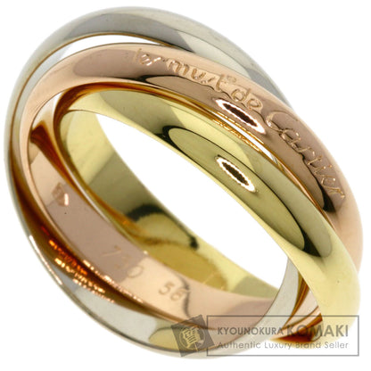 CARTIER Trinity #58 Ring K18 Yellow Gold 18K Pink GoldLadies [Used]