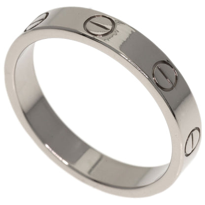 CARTIER Mini love ring #53 Ring K18 White Gold Ladies [Used]