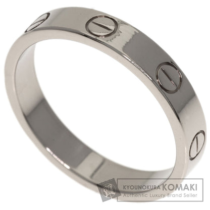 CARTIER Mini love ring #53 Ring K18 White Gold Ladies [Used]