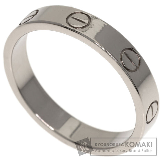 CARTIER Mini love ring #53 Ring K18 White Gold Ladies [Used]