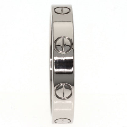 CARTIER Mini love ring #53 Ring K18 White Gold Ladies [Used]
