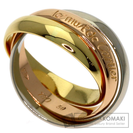 CARTIER Trinity #50 Ring K18 Yellow Gold K18 White GoldLadies [Used]