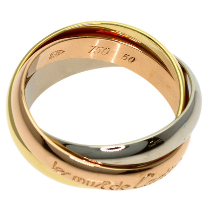 CARTIER Trinity #50 Ring K18 Yellow Gold K18 White GoldLadies [Used]