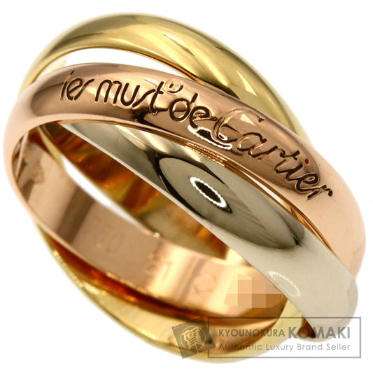 CARTIER Trinity #51 Ring K18 Yellow Gold 18K Pink GoldLadies [Used]