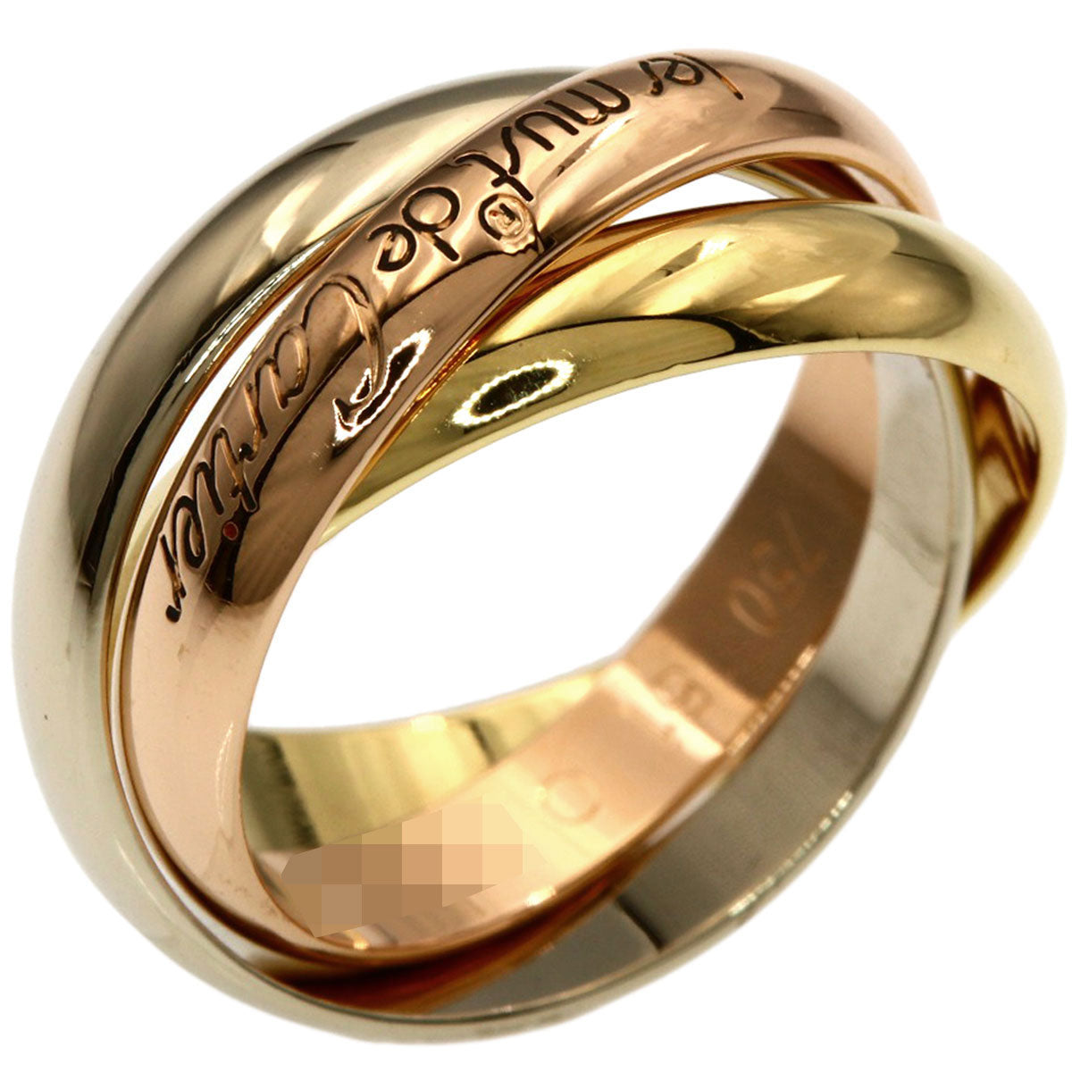 CARTIER Trinity #51 Ring K18 Yellow Gold 18K Pink GoldLadies [Used]