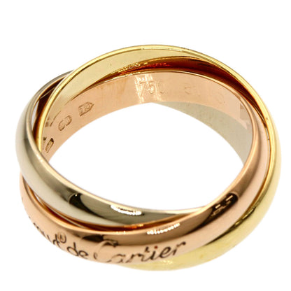 CARTIER Trinity #51 Ring K18 Yellow Gold 18K Pink GoldLadies [Used]