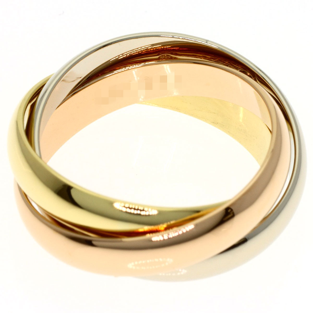 CARTIER Trinity #50 Ring K18 Yellow Gold 18K Pink GoldLadies [Used]