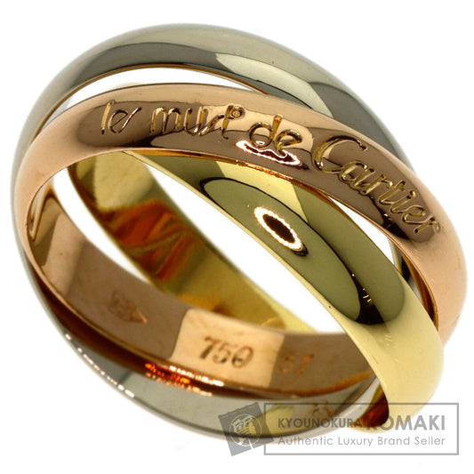 CARTIER Trinity #51 Ring K18 Yellow Gold K18 White GoldLadies [Used]