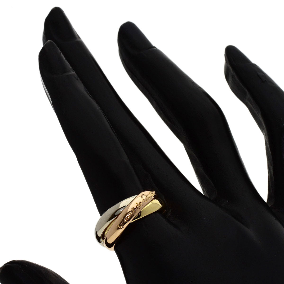 CARTIER Trinity #51 Ring K18 Yellow Gold K18 White GoldLadies [Used]