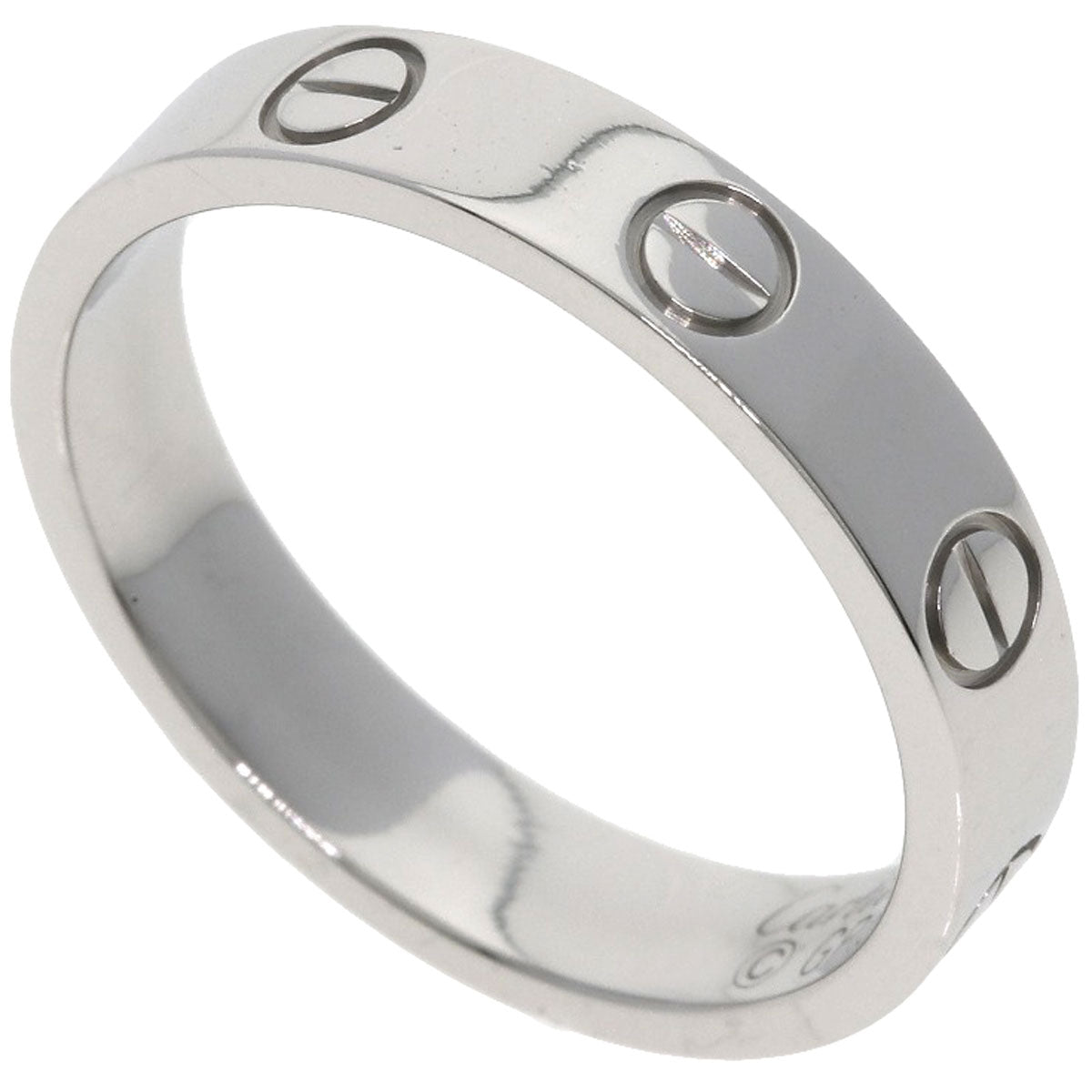CARTIER Mini love ring # 52 Ring Platinum PT950 Ladies [Used]