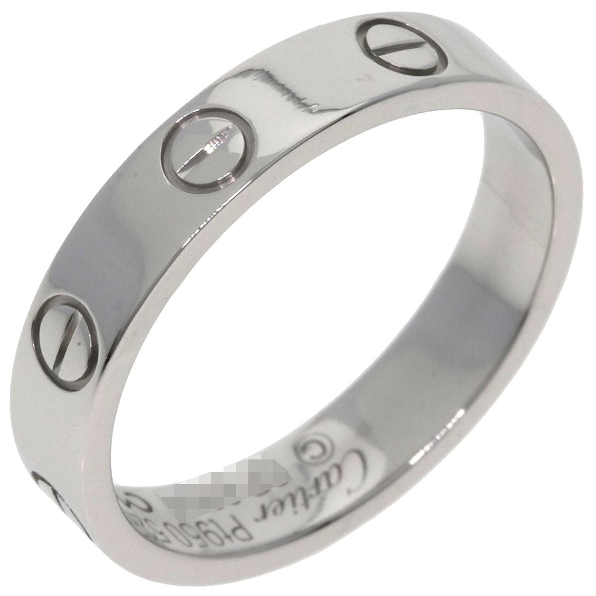 CARTIER Mini love ring # 52 Ring Platinum PT950 Ladies [Used]