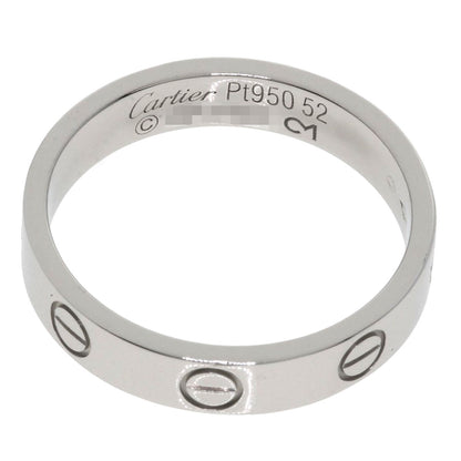 CARTIER Mini love ring # 52 Ring Platinum PT950 Ladies [Used]