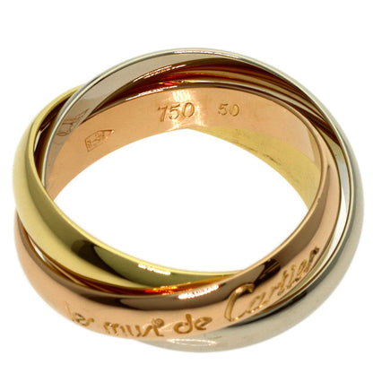 CARTIER Trinity #50 Ring K18 Yellow Gold K18 White GoldLadies [Used]