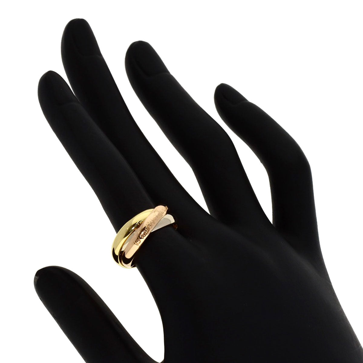 CARTIER Trinity Ring K18 Yellow Gold K18 White GoldLadies [Used]