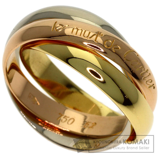 CARTIER Trinity #52 Ring K18 Yellow Gold K18 White GoldLadies [Used]