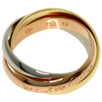 CARTIER Trinity #52 Ring K18 Yellow Gold K18 White GoldLadies [Used]