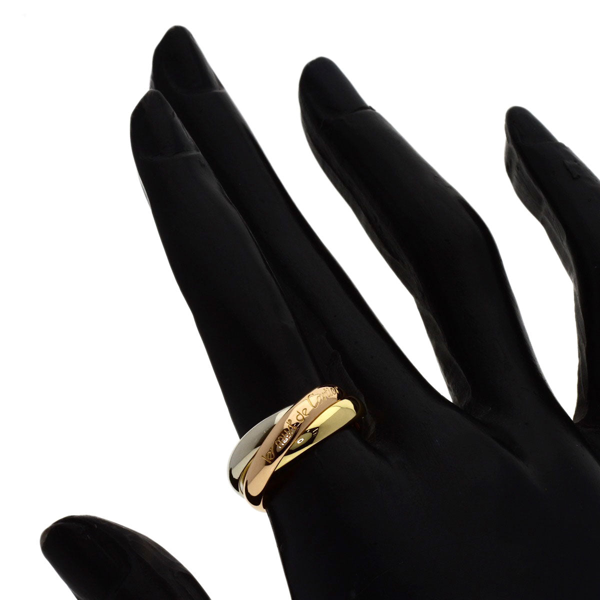 CARTIER Trinity #52 Ring K18 Yellow Gold K18 White GoldLadies [Used]