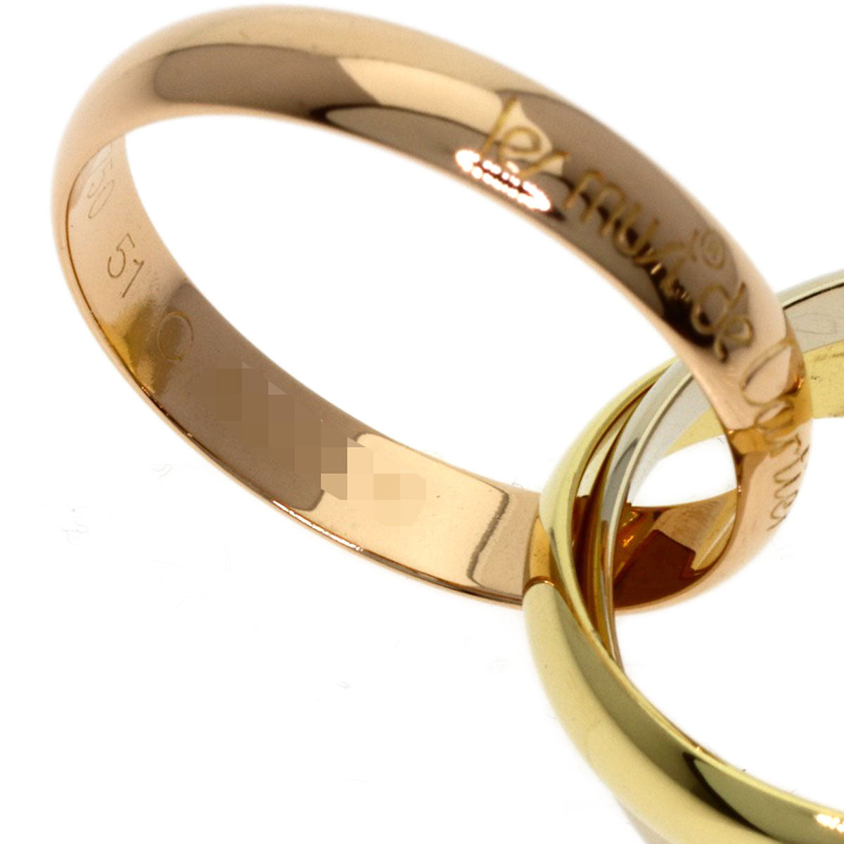CARTIER Trinity #51 Ring K18 Yellow Gold K18 White GoldLadies [Used]