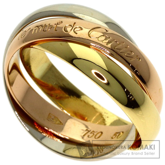 CARTIER Trinity #50 Ring K18 Yellow Gold K18 White GoldLadies [Used]