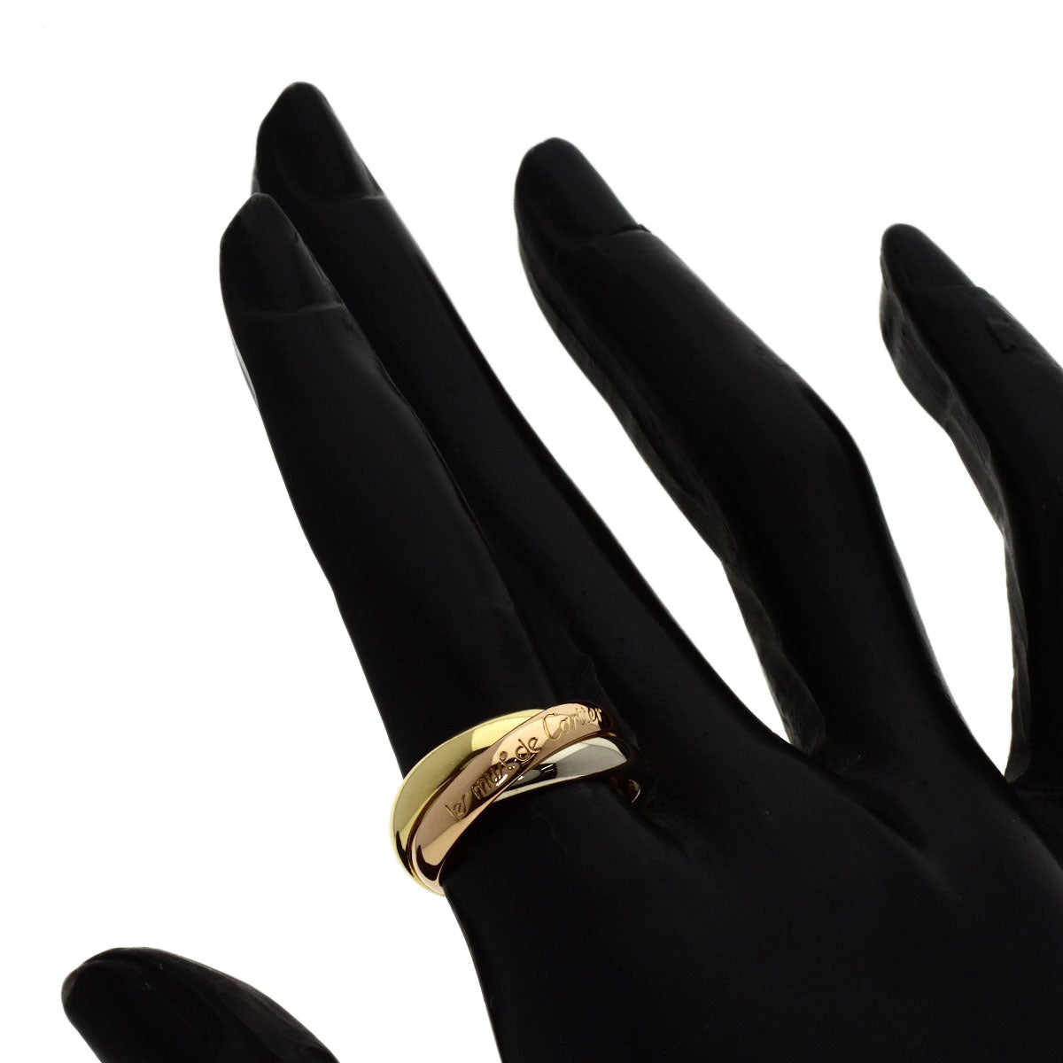 CARTIER Trinity #50 Ring K18 Yellow Gold K18 White GoldLadies [Used]