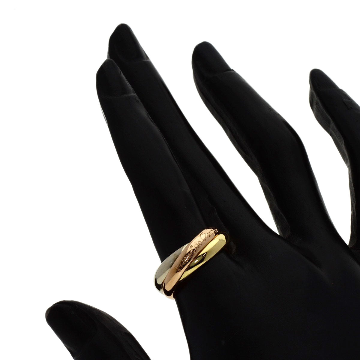 CARTIER Trinity #53 Ring K18 Yellow Gold K18 White GoldLadies [Used]
