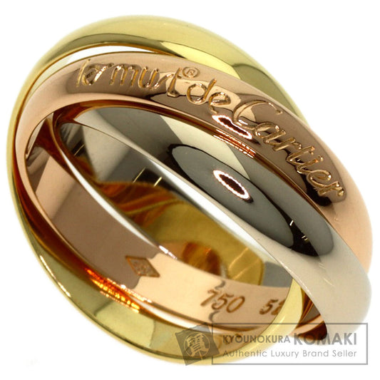 CARTIER Trinity #51 Ring K18 Yellow Gold K18 White GoldLadies [Used]