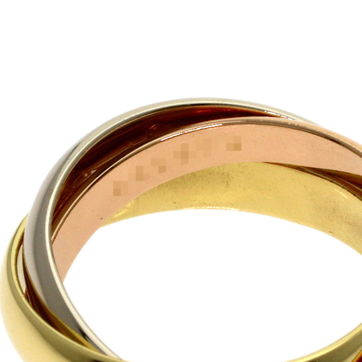 CARTIER Trinity #51 Ring K18 Yellow Gold K18 White GoldLadies [Used]