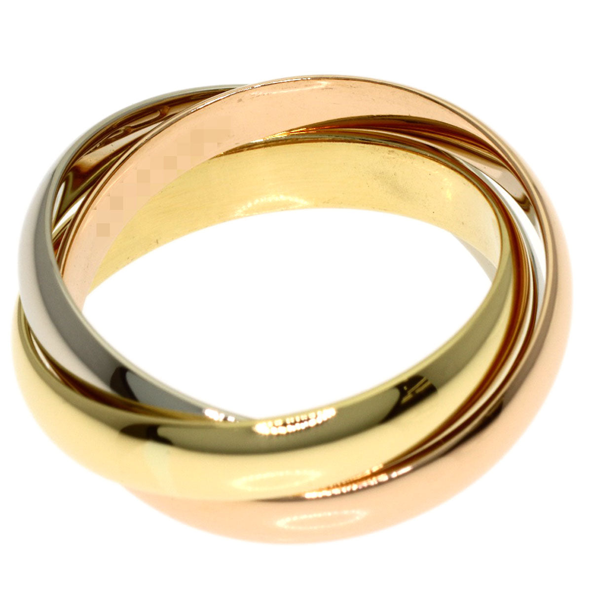 CARTIER Trinity #50 Ring K18 Yellow Gold K18 White GoldLadies [Used]