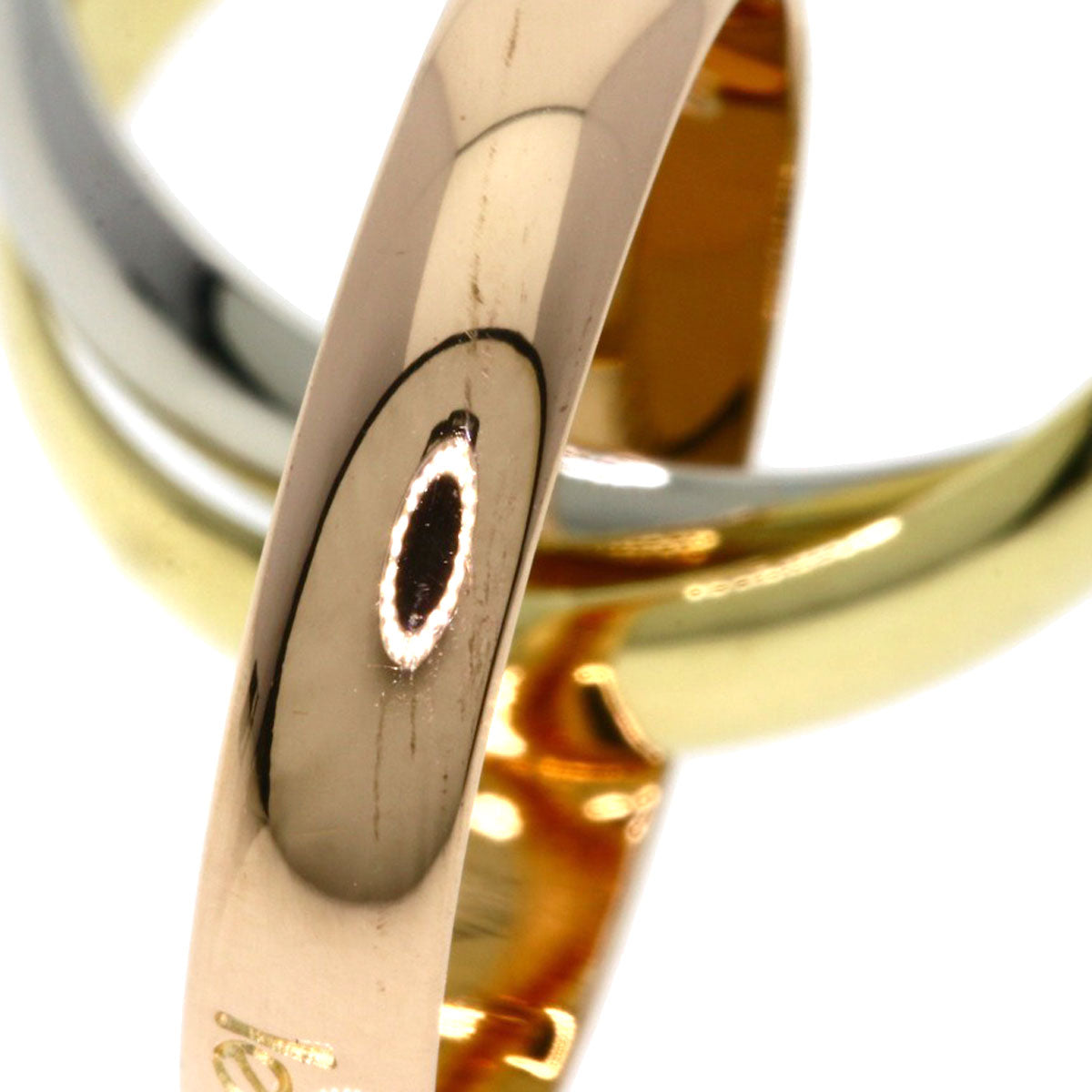 CARTIER Trinity #49 Ring K18 Yellow Gold 18K Pink GoldLadies [Used]