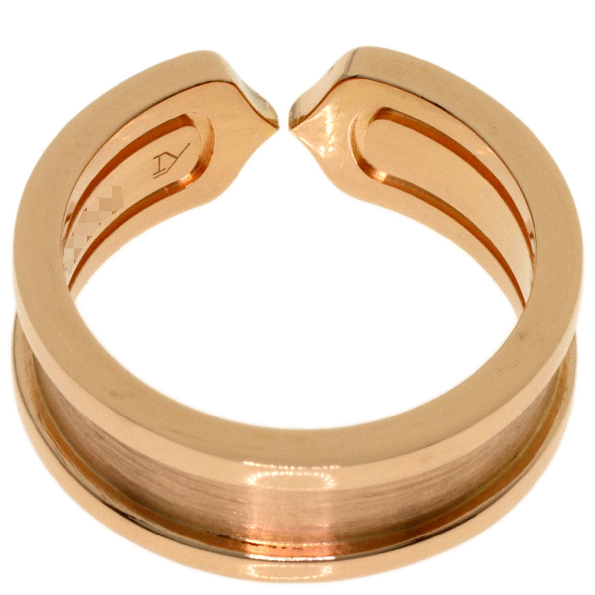 CARTIER C2 Ring SM #49 Ring K18 Pink Gold Ladies [Used]